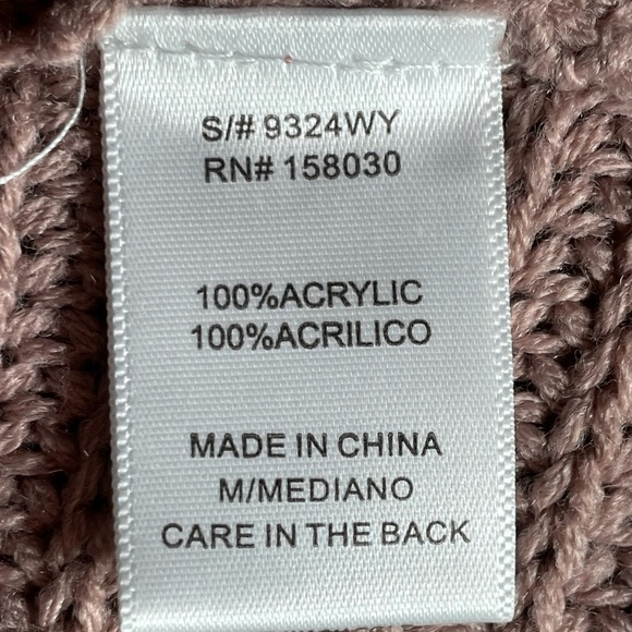 LOVE TREE Twist Back Sweater Sz M - Picture 9 of 10